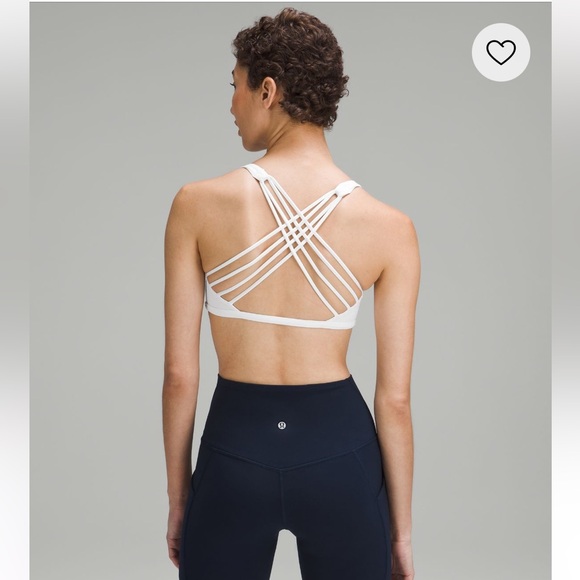 LuluLemon White Free To Be Bra - Picture 2 of 4